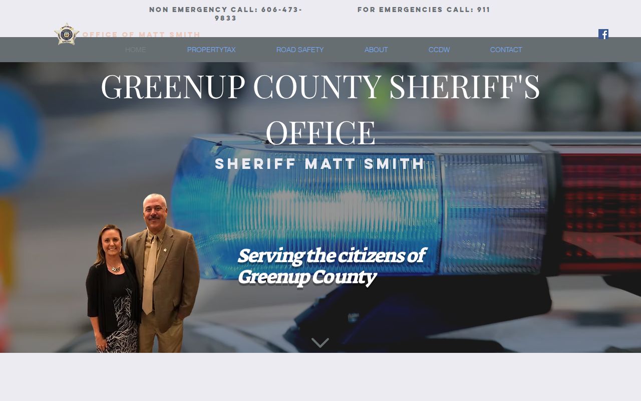 Greenup County official sheriff navigation without an arrest roster