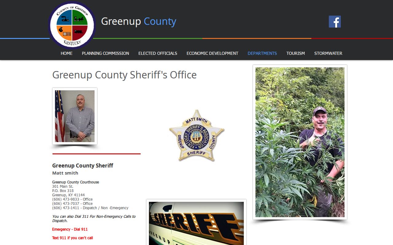 Greenup County sheriff warrant service and arrest contact page